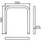 Guard hoop |  76 x 2,6 mm | without cross bar | for casting in concrete | total width: 1000 mm | total height: 1000 mm | hot-dip galvanized